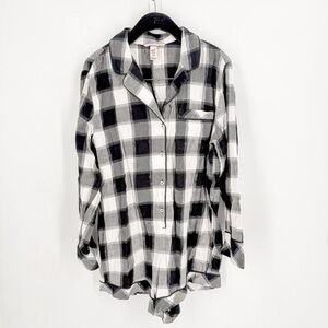 Victoria's Secret Black and White Plaid Jumpsuit